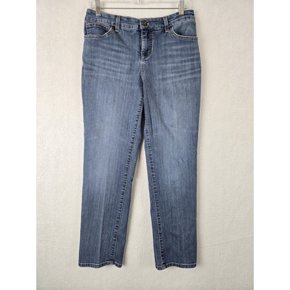 Bandolino Womens Jeans Mandie Size 8 Short Cotton Blend Blue